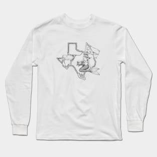 Texas Mermaid Long Sleeve T-Shirt